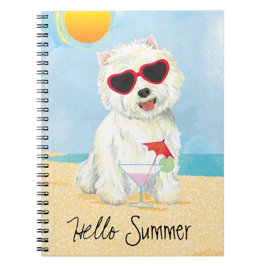 Carnet Summer Westie (Devant)