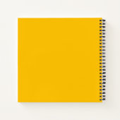 Carnet Summertime Yellow Sunflower Nom personnalisable (Dos)