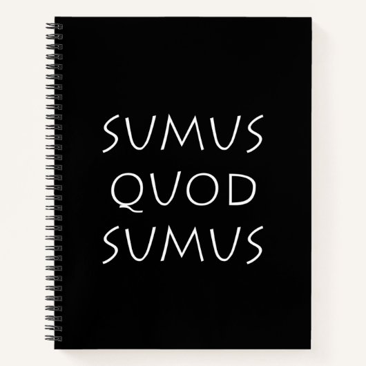 Carnet sumus quod sumus (Devant)