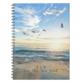 Carnet Sun. Ciel. Mer. Sable. Scène de plage (Devant)