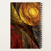 Carnet Sun Flower Floral Moderne Art Motif Abstrait (Verso)