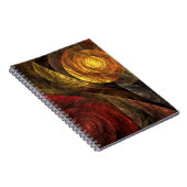 Carnet Sun Flower Floral Moderne Art Motif Abstrait (Côté Droit)