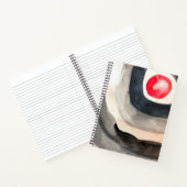 Carnet Sun gris et noir art moderne abstrait (Intérieur)