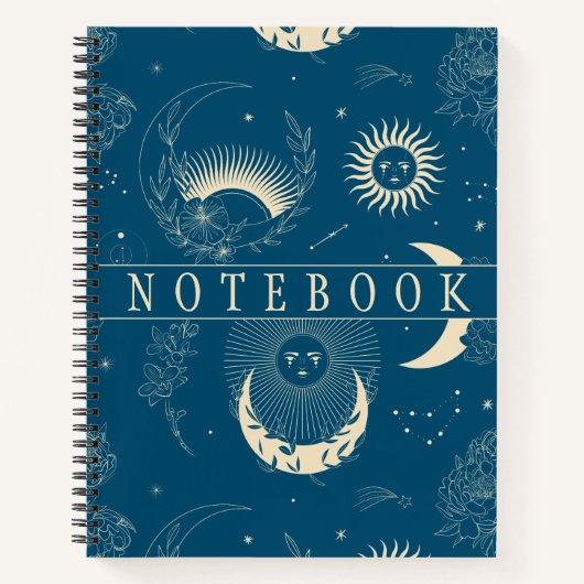 Carnet Sun Moon Stars Cosmique (Devant)