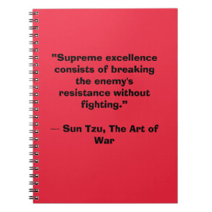 Carnet Sun Tzu Art de la guerre Bébé Gagnant