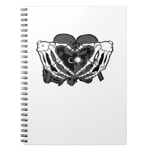 Carnet Sunand~1 - Squelette Mains Coeurs (Devant)