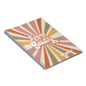 Carnet Sunburst Rainbow Retro Hippie 60s Feeling Groovy (Côté Droit)