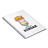 Carnet Sundae Funny Sunday Glace Cream Pun (Côté Droit)