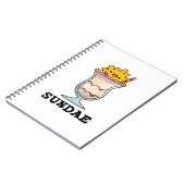 Carnet Sundae Funny Sunday Glace Cream Pun (Côté gauche)