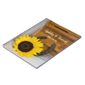 Carnet Sunflower and Horseshoe Country Western Wedding (Côté gauche)