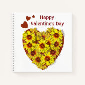 Carnet Sunflower Heart Spiral Notebook (Devant)