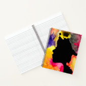 Carnet Sunflower lady silhouette watercolor art (Intérieur)