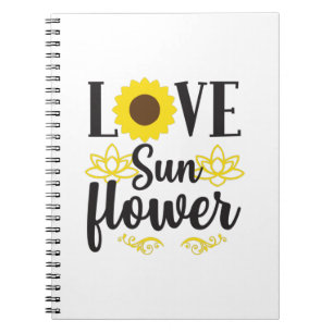 Carnet Sunflower Lover Love Sunflower