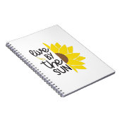 Carnet Sunflower Lover | Vivez Par Le Soleil (Côté Droit)