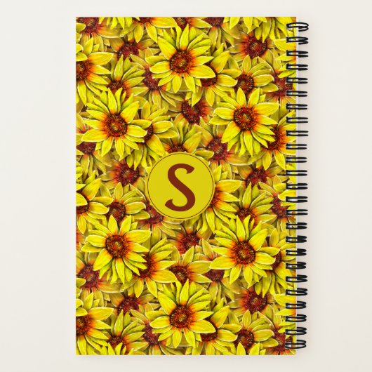 Carnet Sunflower Spiral Notebook (Verso)