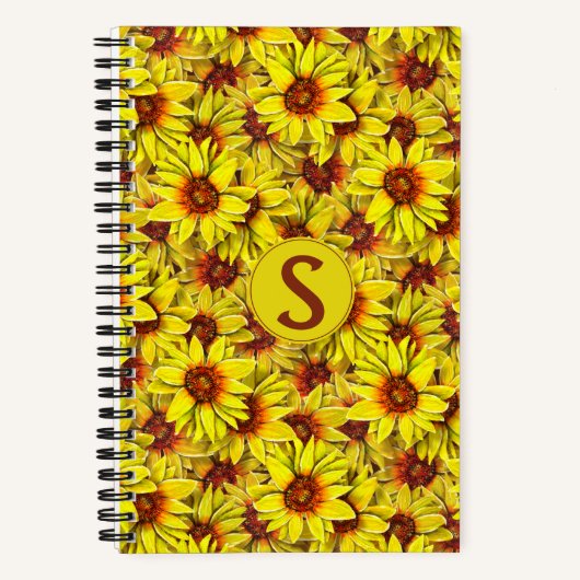 Carnet Sunflower Spiral Notebook (Recto)