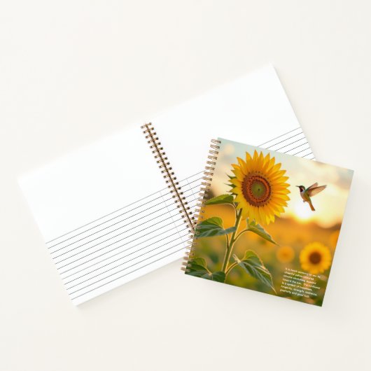 Carnet Sunflower Symbolism  (Intérieur)
