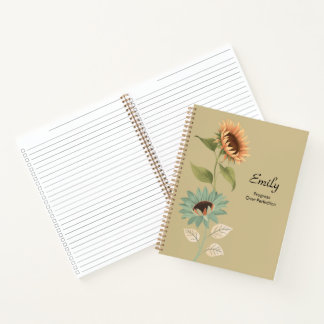Carnet Sunflower Theme Checkbox Planner