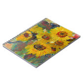 Carnet sunflower wting pad (Côté gauche)