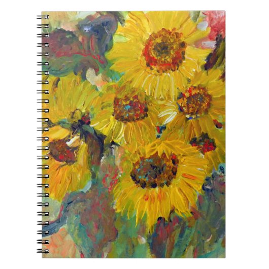 Carnet sunflower wting pad (Devant)