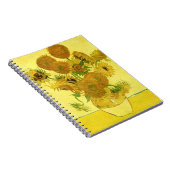 Carnet Sunflowers dans Vase Van Gogh Art (Côté Droit)