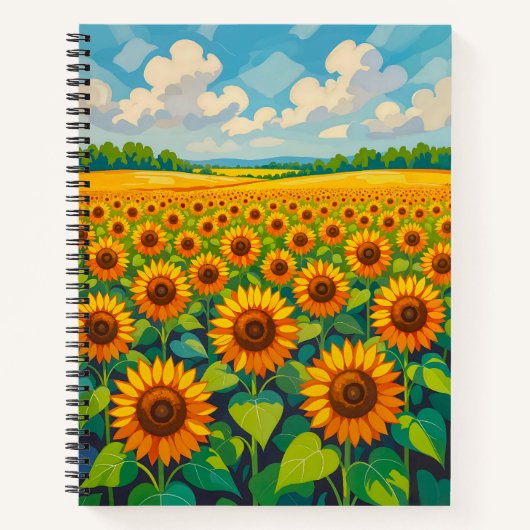 Carnet Sunflowers Notebook (Devant)