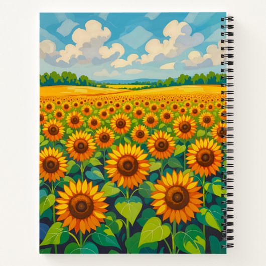 Carnet Sunflowers Notebook (Dos)