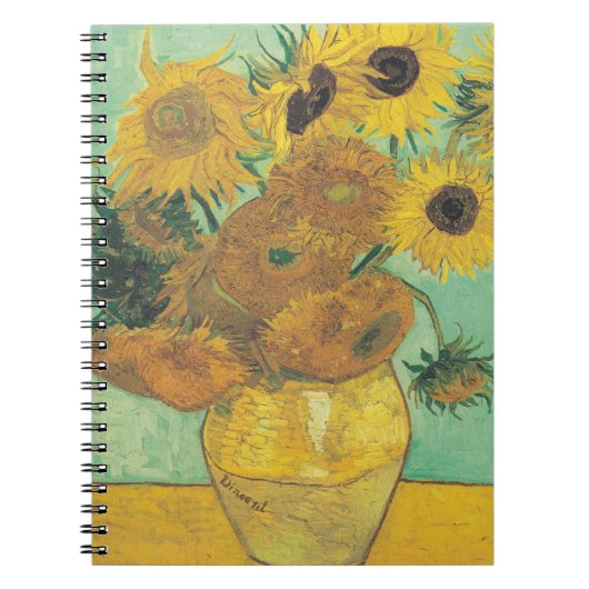 Carnet Sunflowers par Vincent Van Gogh (Devant)