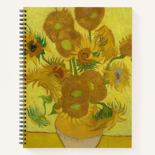 Carnet Sunflowers - Vincent van Gogh (Devant)