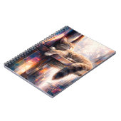 Carnet Sunlit Dreams Cat Cozy Feline Art (Côté gauche)