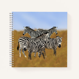 Carnet Sunny Serengeti Zebra   Safari Wildlife