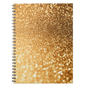 Carnet Sunny Sparkle Jaune Luxe Parties scintillant Or te