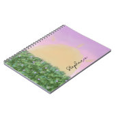 Carnet Sunrise Meadow Personnalisé - Custom Pastel Nature (Côté gauche)
