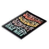Carnet Sunrise Sunburn Sunset Répétition (Côté gauche)