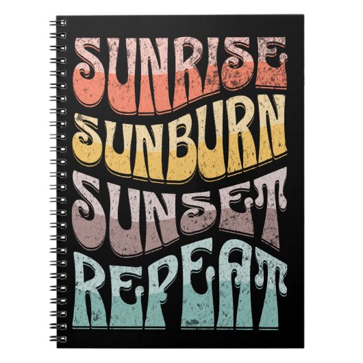 Carnet Sunrise Sunburn Sunset Répétition (Devant)