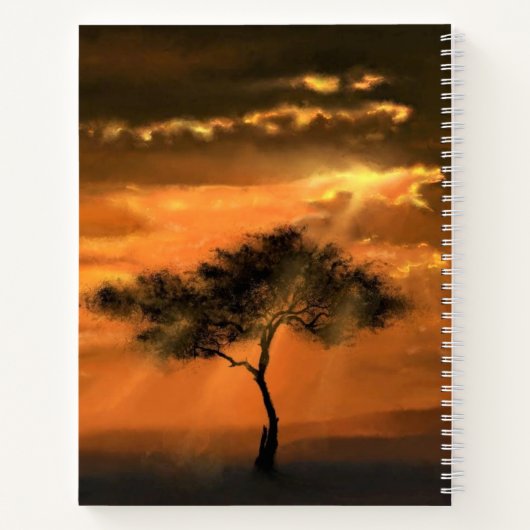 Carnet Sunrise Tree (Dos)