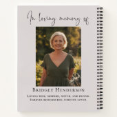 Carnet Sunset Beach In Loving Memory Memorial Guest (Dos)