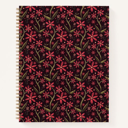 Carnet Sunset | Dancing Watercolor Daisies (Devant)