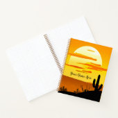 Carnet Sunset du désert du sud-ouest avec Cactus (Intérieur)