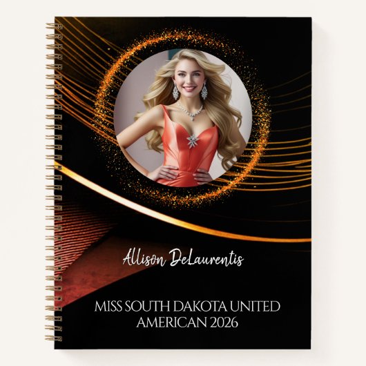 Carnet Sunset Dust Ultimate Pageant Checklist Notebook (Devant)