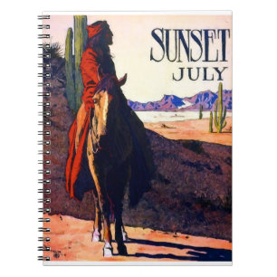 Carnet Sunset Maynard Dixon Juillet