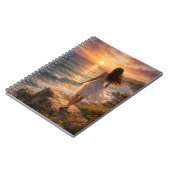 Carnet Sunset Ocean Aesthetic Spiral Photo Notebook (Côté gauche)