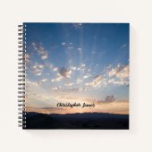 Carnet Sunset Sky Personnalisé (Devant)