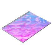 Carnet Sunset Swirl violet rose et bleu (Côté gauche)