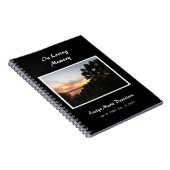 Carnet Sunset With Tree Memorial ou Funeral Gubook (Côté Droit)