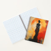 Carnet Sunset Woman Art Abstrait (Intérieur)