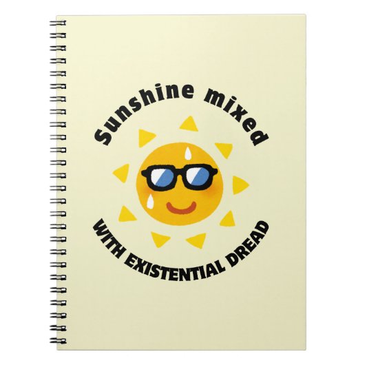 Carnet Sunshine Mixed with Existential Dread (Devant)