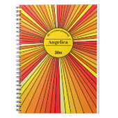 Carnet Sunshine personnalisable (Devant)