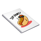 Carnet Sup Dawg Blague drôle de Pun Hot Dog  (Côté Droit)