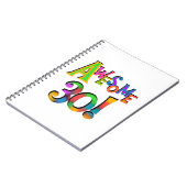 Carnet Super 30 T-shirts et cadeaux d'anniversaire (Côté gauche)